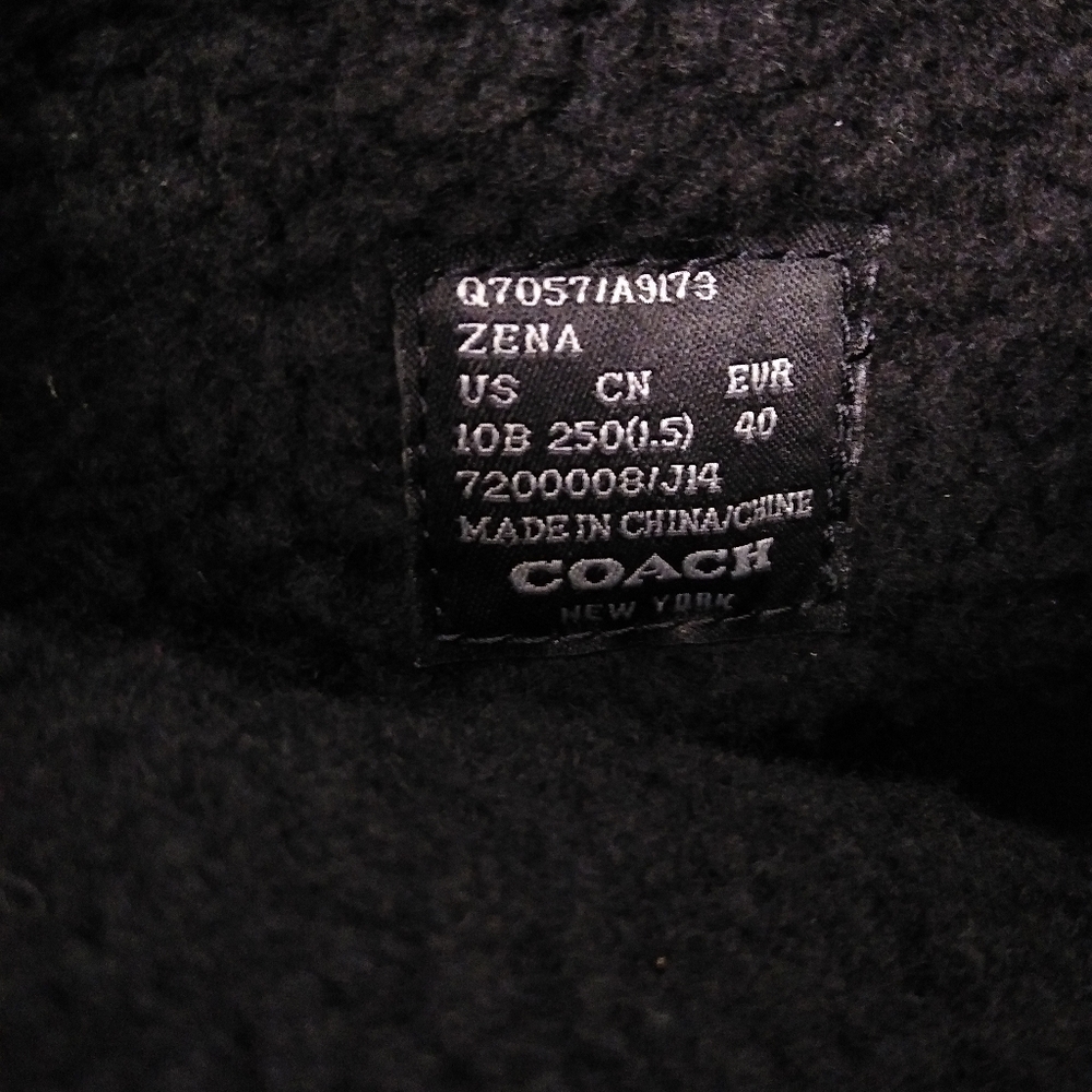 Coach Zena Leather Buckle Boots Size 10 - Picture 9 of 10